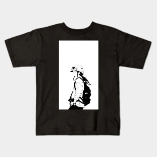 Manga Style Anime School Girl Kids T-Shirt